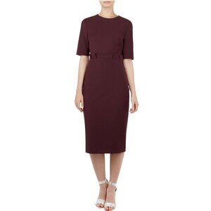 Ted Baker Maggidd Pleated-Waist Dress US 0